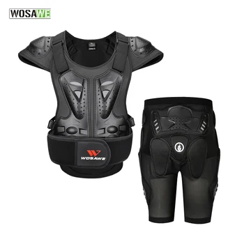 

WOSAWE Skiing Jacket And Hip Protective Gear Motorcycle Vest Chest Back Shoulder Protection Skating Racing Skateboard Safety