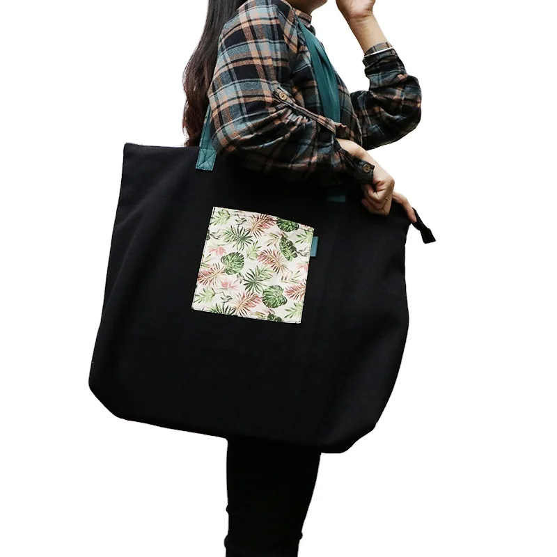 

Large Capacity Women Canvas Shopping Bag Female Shoulder Bag Environmental Storage Handbag Reusable Foldable Eco Grocery Totes