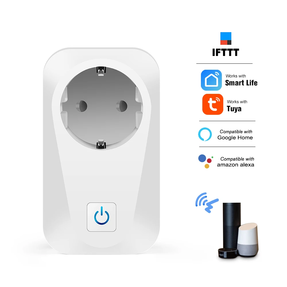 S02 Смарт Wi-Fi устройство розетка Телефон дистанционное управление таймер функция обратного отсчета Голосовое управление для Alexa/Google EU Plug умный дом