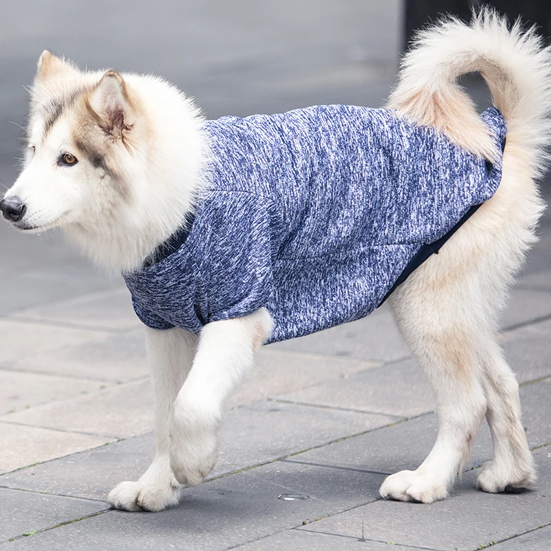 3XL-9XL Autumn Winter Pet Dog Clothes Dogs Warm Sweatshirt Large Dogs Jacket Clothing Pet Costume Big Golden Retriever Coat