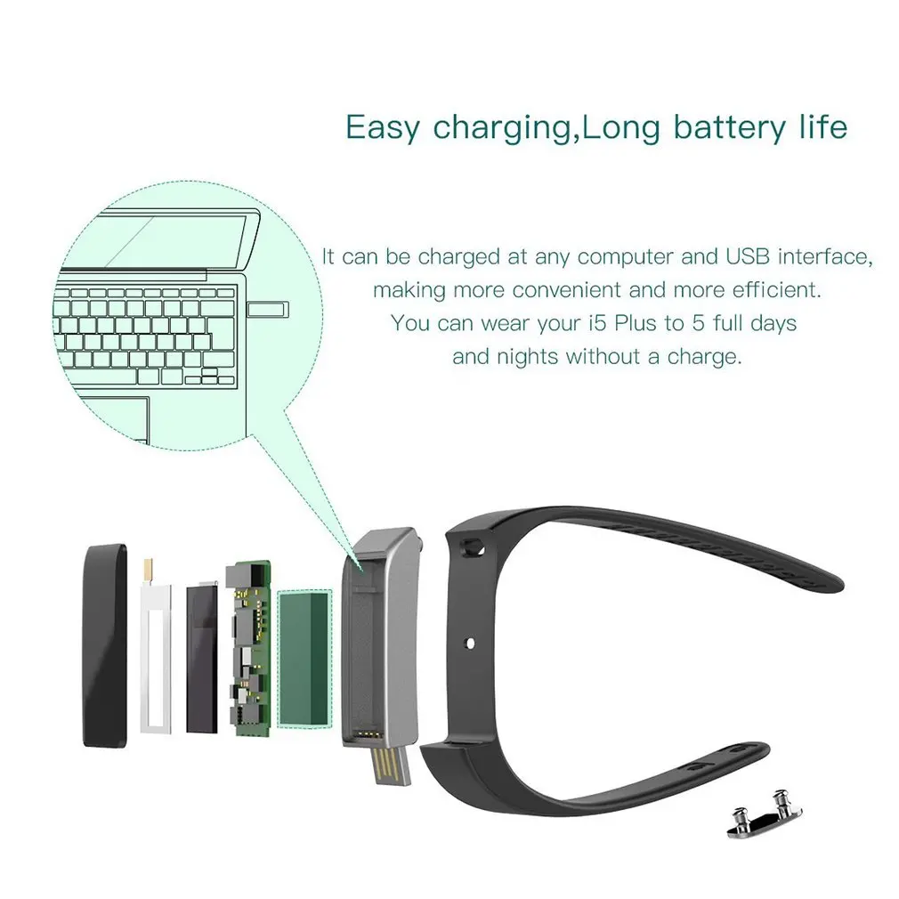 LESHP, унисекс, OLED, браслет, трекер, водонепроницаемый, умный браслет, 4,0, беспроводной, черный, для Iphone 5 Plus