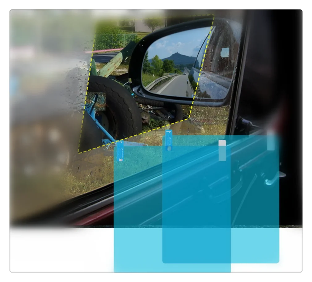 Universal car accessories rearview mirror nano waterproof membrane for VW Volkswagen Golf 7 5 6 Passat B5 B6 B7 Polo Jetta