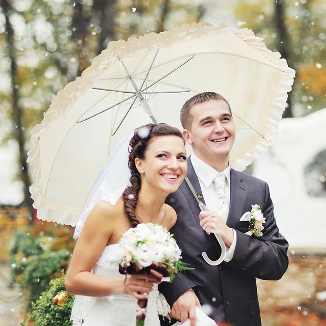 Menyasszony Esernyő Kreatív Esküvői Napsütéses Prop Parasol Rózsaszín Fekete Fehér Por Dupla Nagy Csipke Hercegnő - Image 4