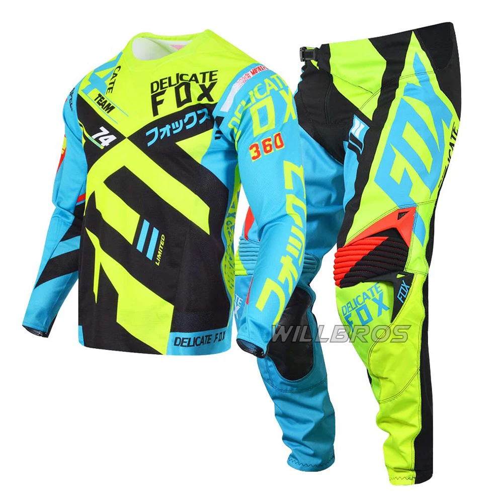 

360 Divizion Motocross MX Gear Set ATV Dirtbike Off-Road Race Men's Pant Jersey Combo