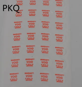 

360pcs 1.2cm Warranty Void If Seals Is Broken Sticker Security Seal Red Color Round Shape Fragile Label Size