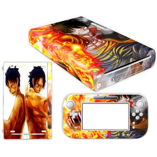 Anime One Piece Luffy Skin Sticker For Nintendo Wii U Console Cover With Remotes Controller Skins For Nintend Wii U Sticker Stickers Aliexpress