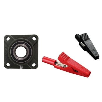 

2pcs Insulated Alligator Clip Connector Clamp Testing Probe & 1Pcs Ucf209-28 Pillow Block Flange Bearing 1-3/4 Inch Bore