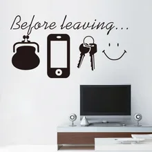 New Style 8583 English Wall Stickers before Leaving Living Room Wall Stickers English Self-Adhesive Wall Stickers