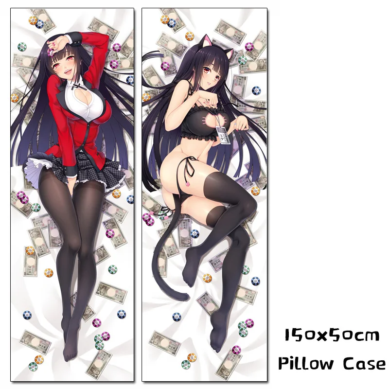 Аниме kakeguurui Jabami Yumeko Dakimakura kiriari Momobami длинная подушка для объятий чехол 150 см