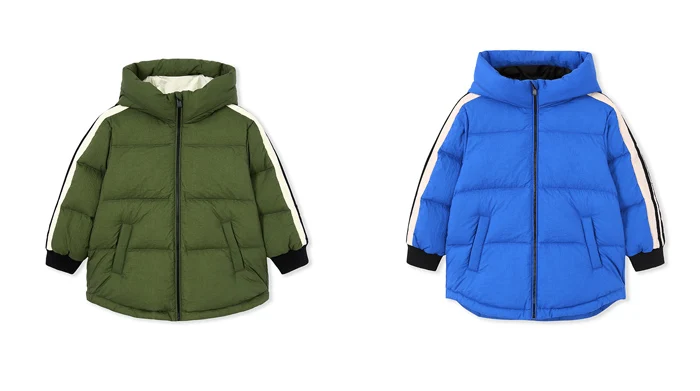Пуховая куртка для мальчиков детская одежда осень-зима г. Новое Детское плотное теплое пальто куртка с капюшоном