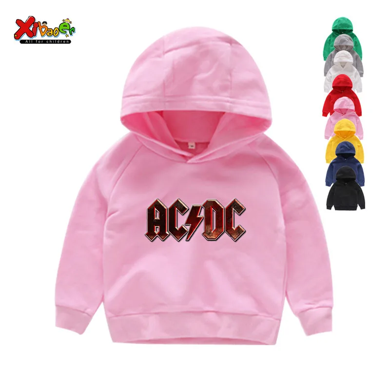 Комплект одежды для детей, детские комплекты ACDC детские толстовки с капюшоном из хлопка ACDC Одежда для мальчиков спортивный костюм 6 лет, детская одежда из хлопка для мальчиков и девочек - Цвет: Kids Hoodies
