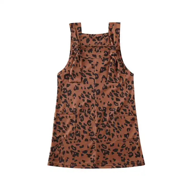 leopard dungaree