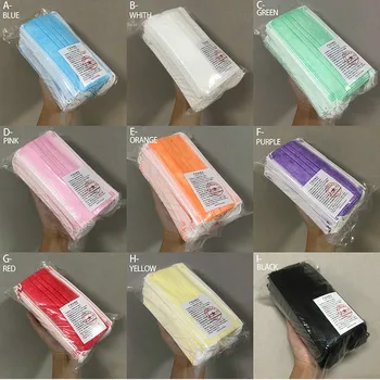 

Face Mask 50pcs Red Variety Of Styles Mouth Mask Blue Disposable Non Wove 3 Layer Breathable Earloops Filter Mask