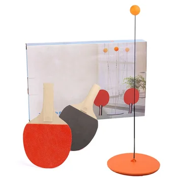 

Table Tennis Trainer With Elastic Soft Shaft Leisure Decompression Sports Table Tennis Trainer Toy Ping Pong Indoor Paddle Sets