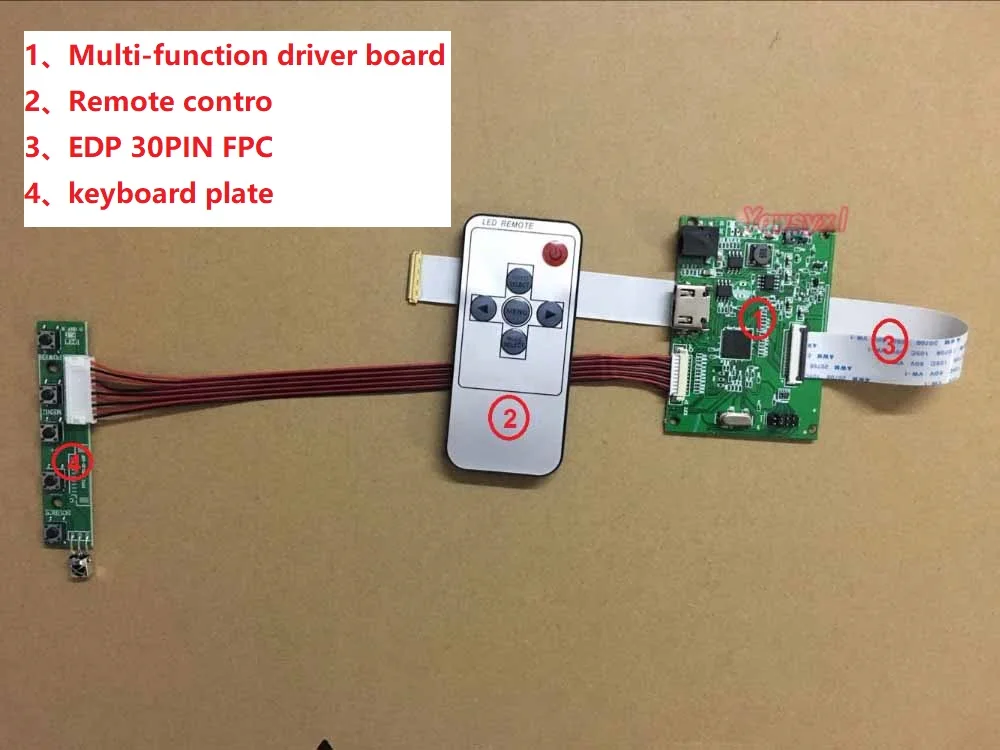 Yqwsyxl 30PIN ЖК-контроллер драйвер платы 1HDMI EDP работа для разрешения экрана 1920*1200 1920*1080 1600*900 1366*768 1280*800