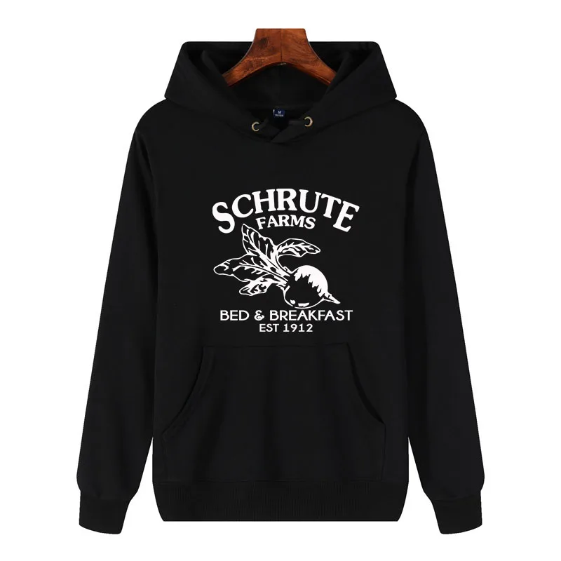 

Schrute Farms Bed And Breakfast Hoodies Radish Print Men/Women Cotton Unisex Pullocver soft Comfortable Casual Hoody Sweatshirt