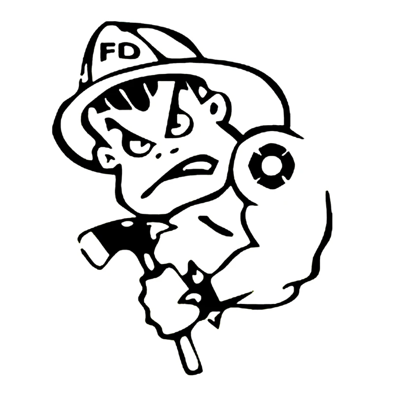 

S51142 Various Sizes/Colors Car Stickers Vinyl Decal FIRE FIGHTER Motorcycle Decorative Accessories Waterproof