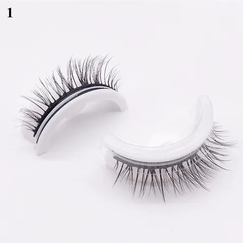 Reusable Self-adhesive False Eyelashes 3D Mink Lashes Glue-free Eyelash Extension 3 Seconds to Wear No Glue Needed Lashes