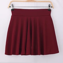 Юбки плиссированные женские красные черные трапециевидные Элегантные Новые шар-пружина Harajuku джинсовые юбки однотонные матросские юбки свободного размера