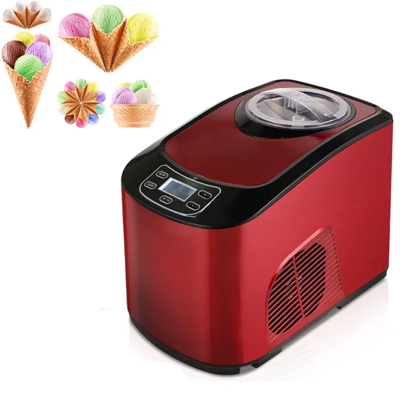 

1.5L Soft Hard Italian Ice Cream Maker Machine Household Small Full Automatic Sorbet Fruit Dessert Yogurt Ice Cream Maker 140W