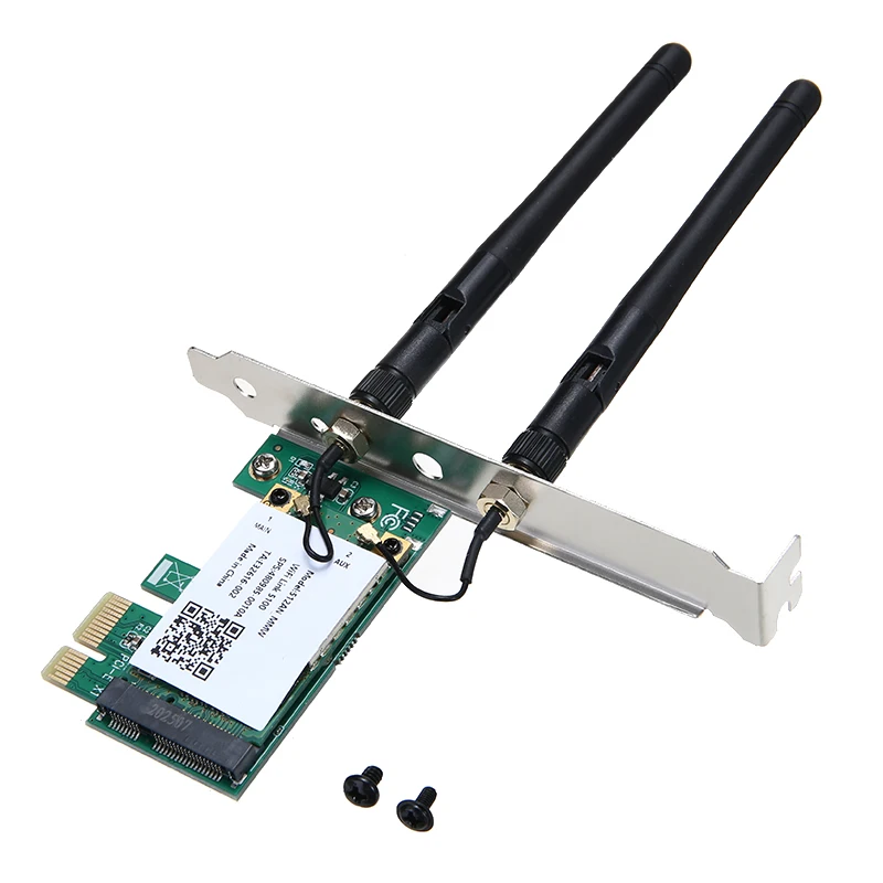 

Pohiks 1pc High Speed 300/450Mbps PCI-E Network Card Dual Band Wireless Wi-Fi Network Adapter Cards Computer Accessories