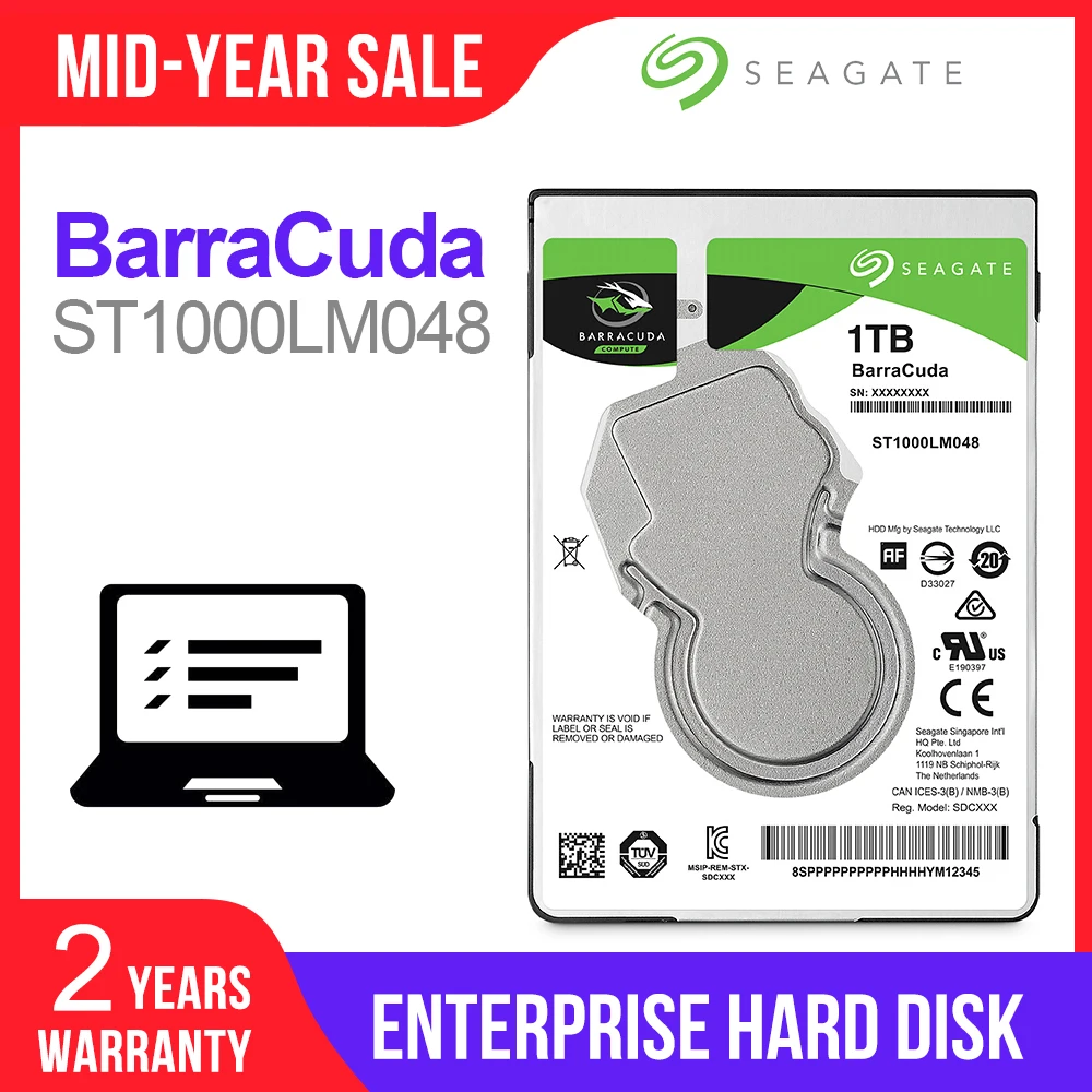 Pаспродажа Seagate 1 ТБ 2,5