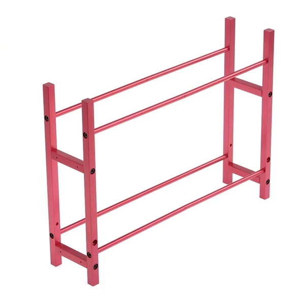 

Tire Rack Storage Garage Organizer for TF2 SCX10 D90 TRX4 1/10 RC Car Truck Crawler Tires,Red
