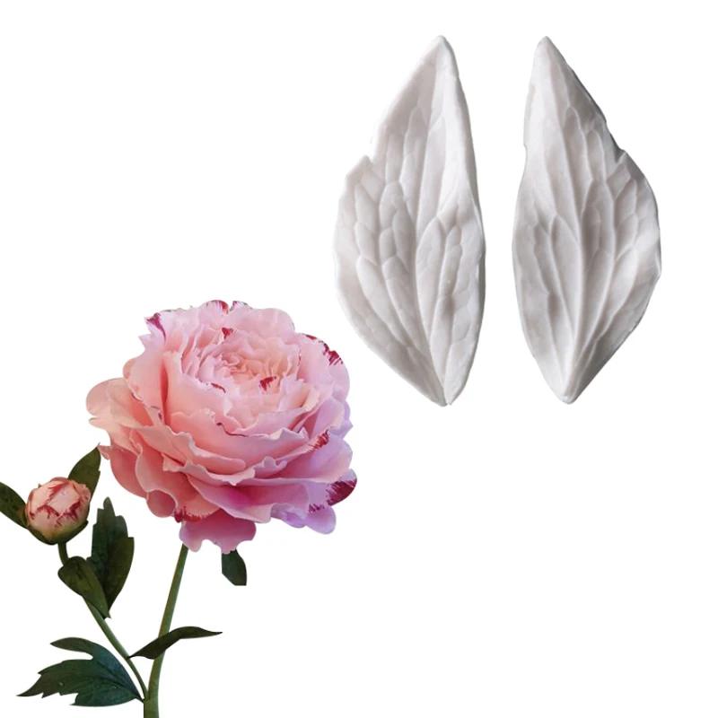 

Peony Leaf Veiner Mold Silicone Mold Fondant Cake Decorating Tool Gumpaste Mold, Sugarcraft Mould M2152