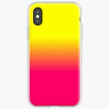 Неоновый розовый и желтый прозрачный чехол для iphone X XSMAX XR 11 Pro Max чехол для iphone 6 6s 5 5S 7plus 8plus iphone 7 8 чехол