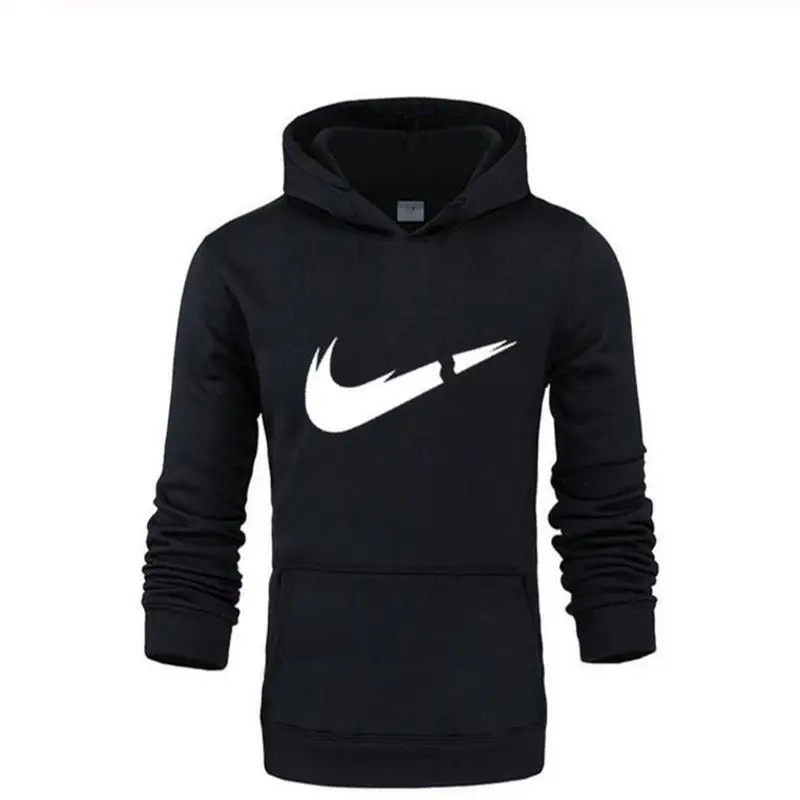 

Men's New 100% Cotton Printing Wild High Quality Men Hoodie Fashion Brand High Street Casual Long Sleeves Mens Hoodies