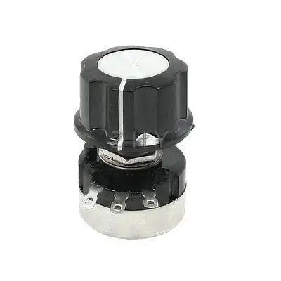 

RV24YN20S 10K ohm Single Turn Carbon Film Rotary Taper Potentiometer w Knob