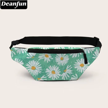 

Deanfun Green Fanny Pack For Women Fashion Daisy Chest Bags For Travelling Unisex Waist Bag D18020