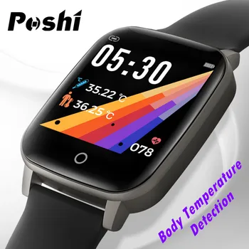

NEW Smart Bracelet Body Temperature detection Sport Smart Watch Pedometer Heart Rate Monitor Blood Pressure Fitness Smartband