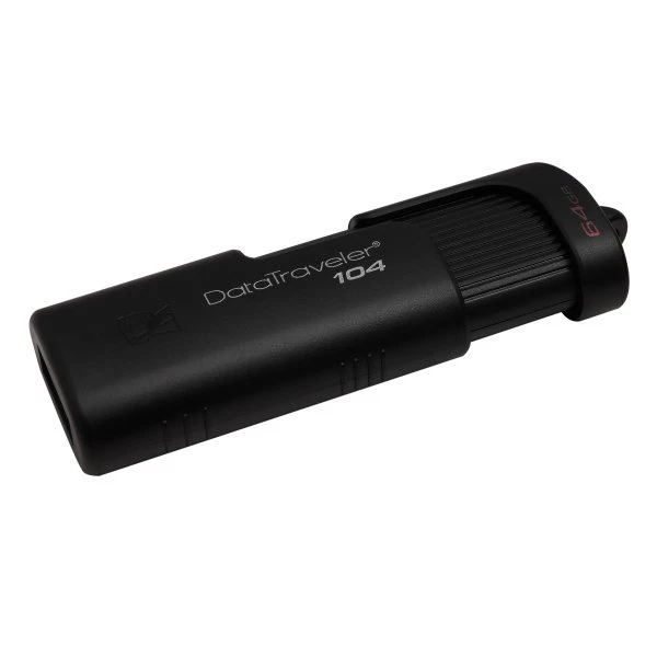 Флеш накопитель 64GB Kingston DataTraveler 104 USB 2.0 Черный