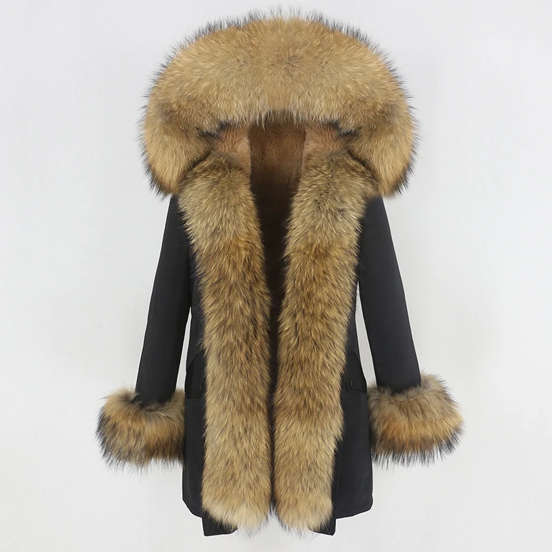Serena Kunstpelzjacke Damen mittellang main image 0