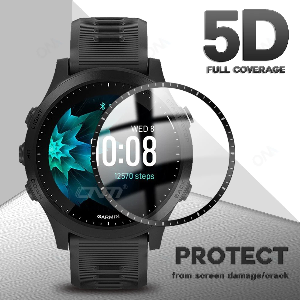 5D Soft Protective Film for Garmin Forerunner 265 265S 965 Screen  Anti-scratch Protector for Garmin 265 265S 965 (Not Glass) - AliExpress