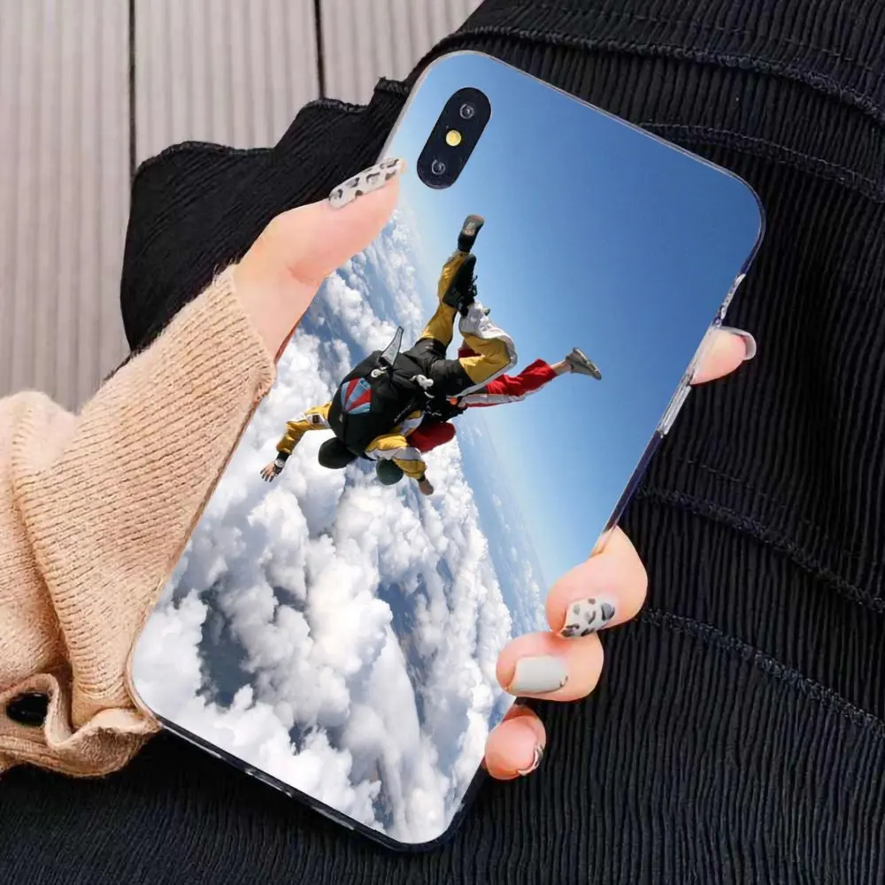 Парашютный чехол Skydive для iPhone 11 Pro 4 4S 5 5S SE 5C 6 6S 7 8X10 XR XS Plus Max мягкие чехлы из ТПУ iPod