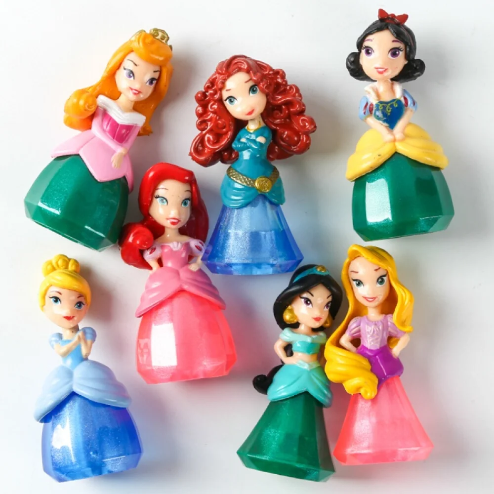 7 шт disney мультфильм Белоснежка трехмерные куклы маленькие игрушки принцесса