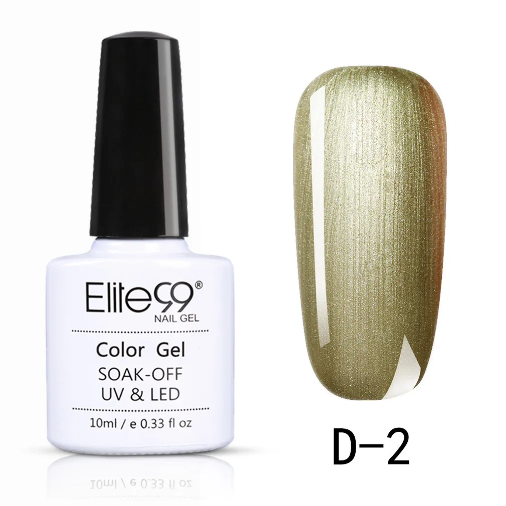 D-2 Elite99 10ml Changeable Gel Nail Polish Marble Halo Effect Nail Art Design Gel Lacquer Long Lasting UV Nails Gel Varnish Polish - Цвет: D-2