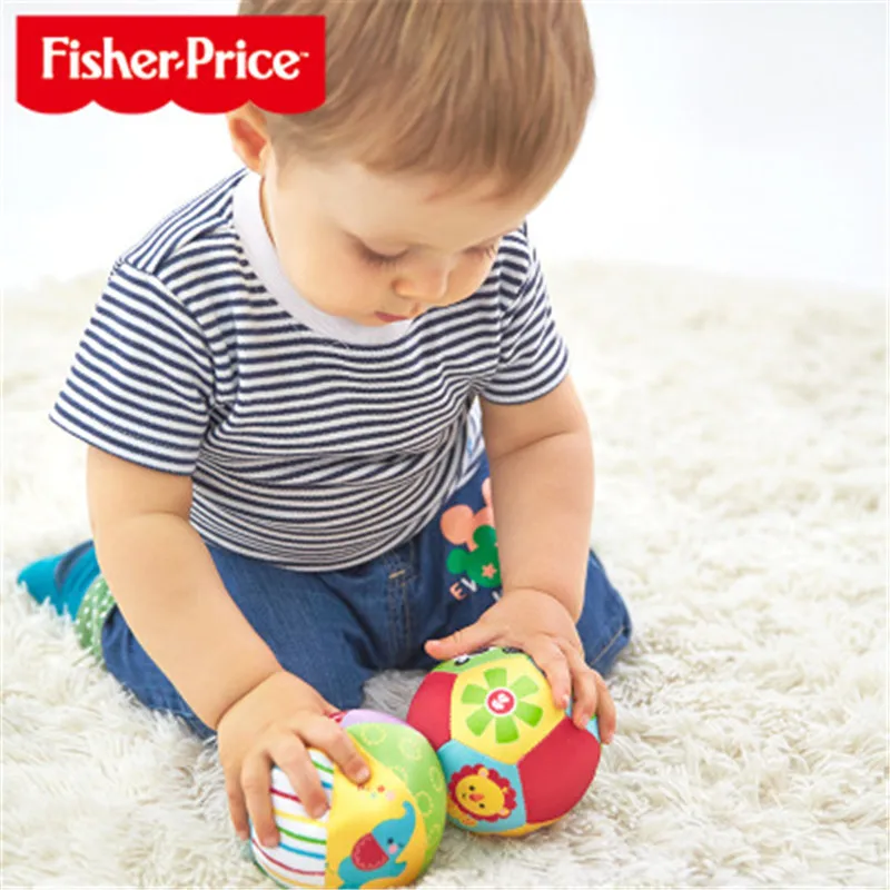 Fisher Price детская игрушка со звуком погремушка детский когнитивный шар мягкий плюшевый мобильный игрушка детский фитнес-мяч игрушка 0-12 месяцев