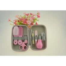 8 шт., Безопасный инструмент для новорожденных, детские ножницы и расческа, набор для ухода за ребенком, комбинированный комплект для путешествий, Уход за ногтями, очиститель носа