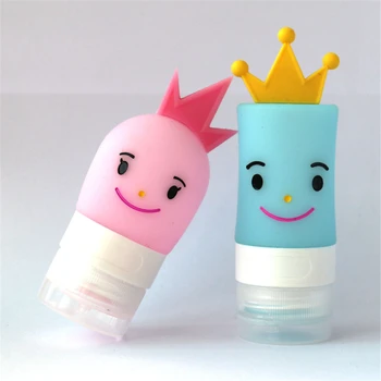 

Empty Cute Silicone Refillable Bottle Travel Bottle Press For Lotion Shampoo Cream Gel Cosmetic Squeeze Containers