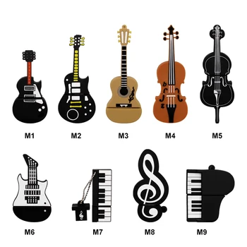 

Music note pendrive 16GB 32GB musical instrument usb flash drive pen drive 64GB 128GB cartoon USB 2.0 memoria usb stick
