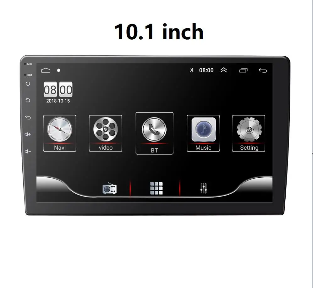 " /10,1" Автомобильный мультимедийный плеер двойной 2Din стерео для Android 8,1 с Wifi bluetooth gps Nav радио плеер камера - Цвет: 10.1 INCH
