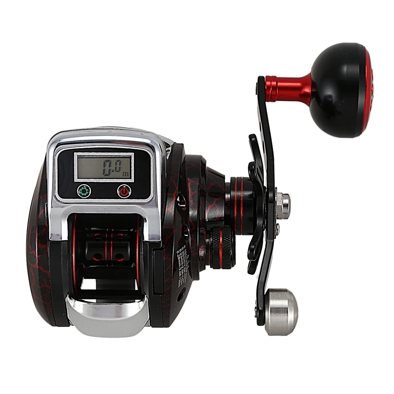 

Lie Yu Wang Ls3000 Digital Counting Wheel Bait Casting Reel Rate Ratio 6.3:1 14+1Bb Max Drag 5Kg Large Throwing Red Fishing Spoo