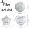Custom Baby Pillow Heart / Star / Round Shap Elephant Throw Pillow Home Decoration Cushion Wedding Lovers / Cute Fun Baby Gift 1