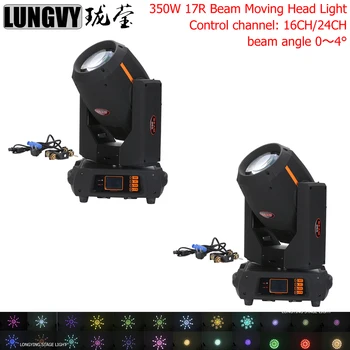 

Free Shipping 2pcs/lot 350w Beam 17r Moving Head Beam Light Double Prisms For Stage Effect Dj Night Club Wedding