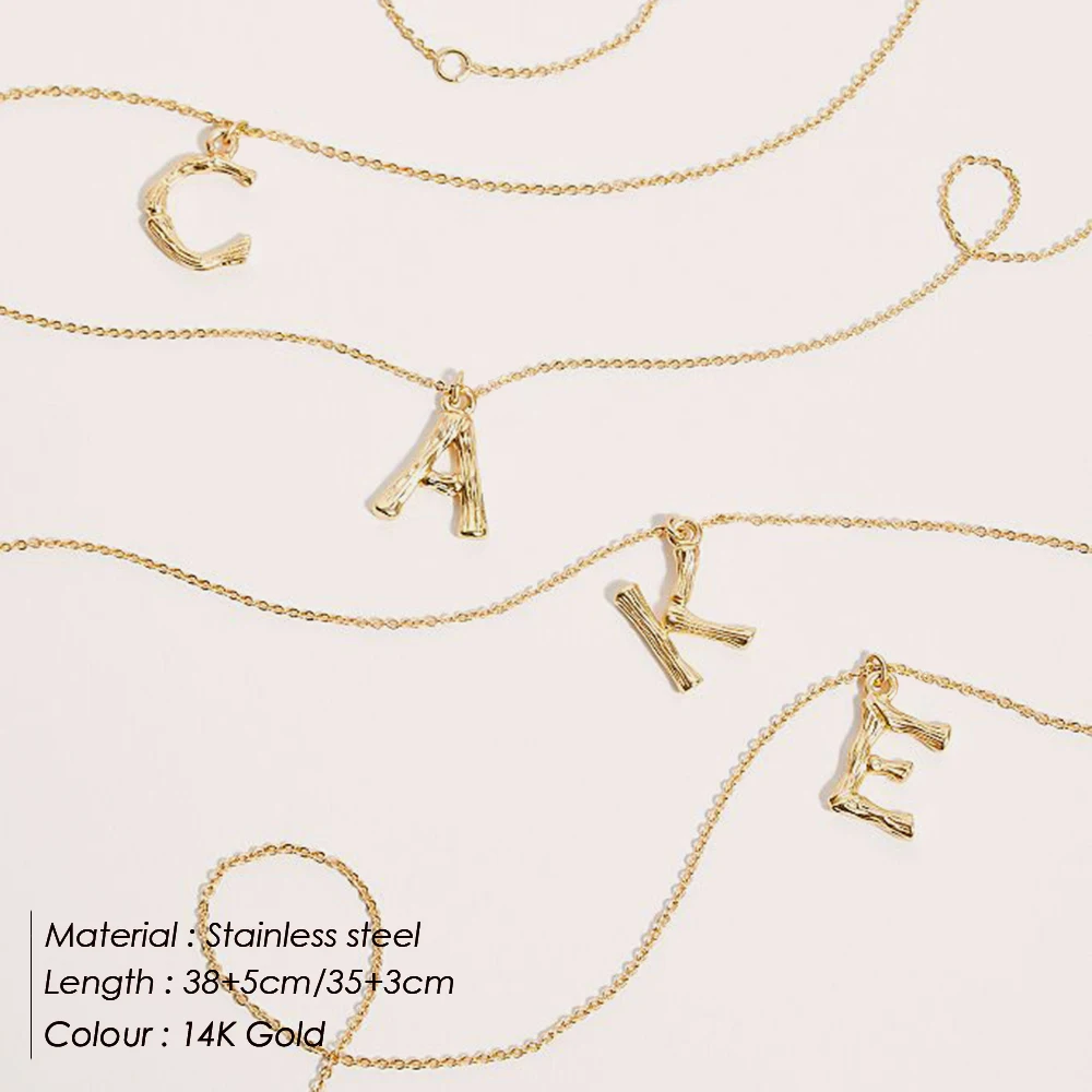 Collana Iniziale KristLand In Argento Placcato Oro Con Zircone – Personalizzata, Regalo Per Donna Con Scatola