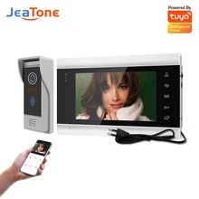 Jeatone – système d'interphone vidéo pour maison et appartement, sonnette vidéo 720P AHD, Tuya Smart WiFi, déverrouillage à distance avec application, 220V