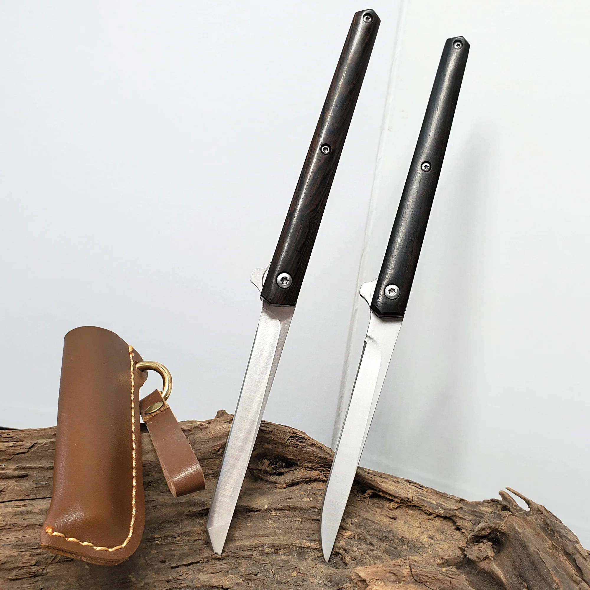 JSSQ карманный складной нож 7Cr17Mov лезвие деревянная ручка Открытый выживания мини карманные ножи кемпинг Охота Тактический многофункциональный EDC инструмент